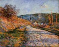El camino a Vetheuil Paisaje de Claude Monet